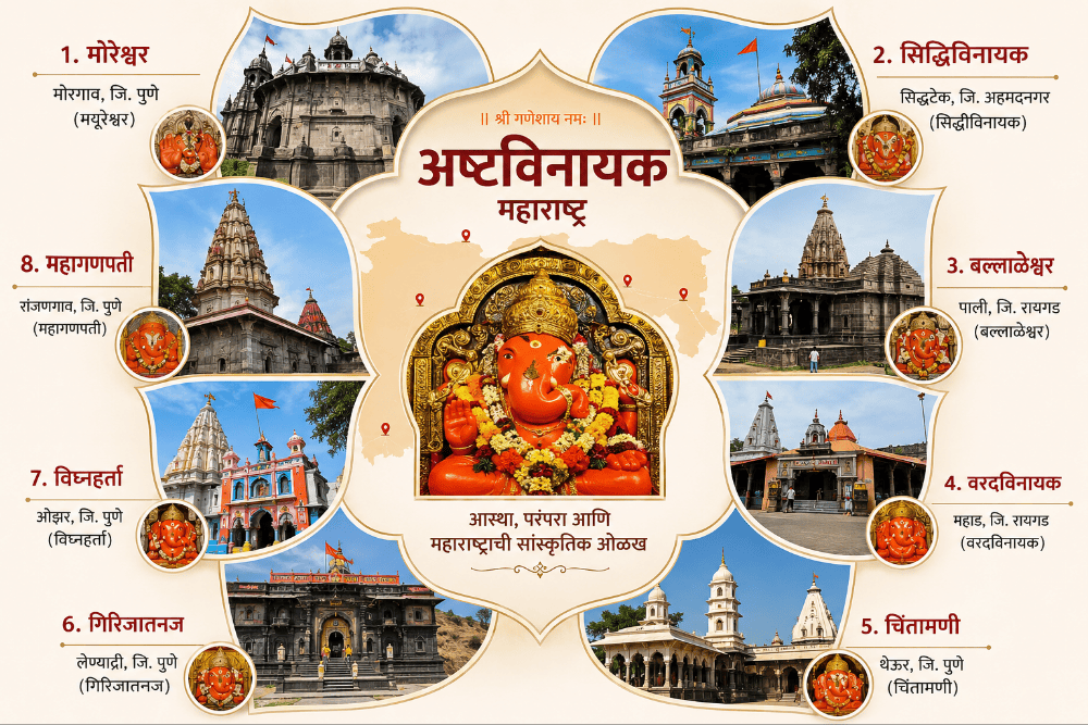 Ashtavinayak in Maharashtra